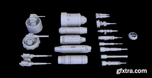 Cgtrader - Scifi Laser Engine 3D model