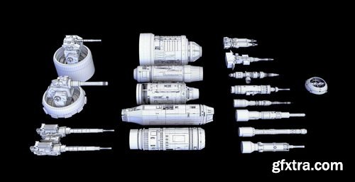 Cgtrader - Scifi Laser Engine 3D model