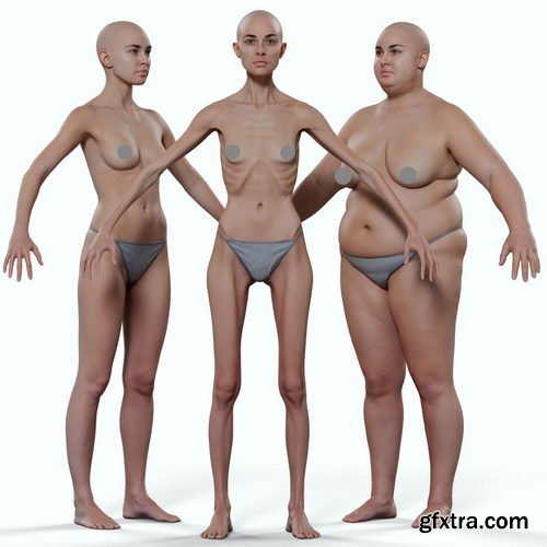 3DScanStore - Morphable Female Base Mesh download