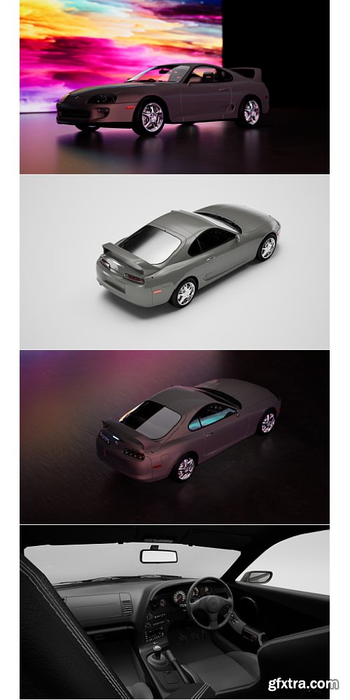 Artstation - TOYOTA SUPRA 1998