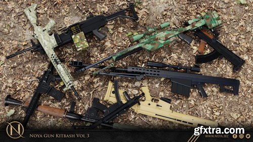 FlippedNormals - NOYA 50 Gun Kitbash Vol 3