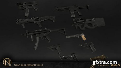 FlippedNormals - NOYA 50 Gun Kitbash Vol 3