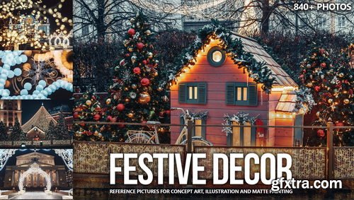 Artstation - 840 + Festive Decor Reference Pictures