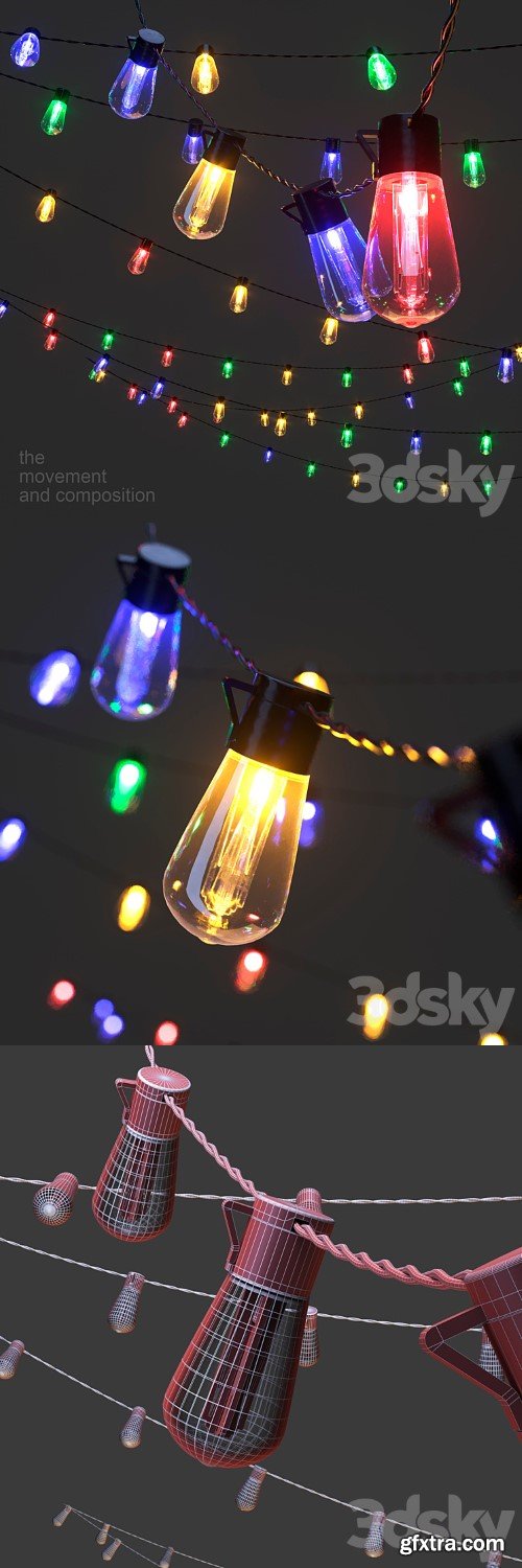 3dsky Pro - Editalorble Garland Color