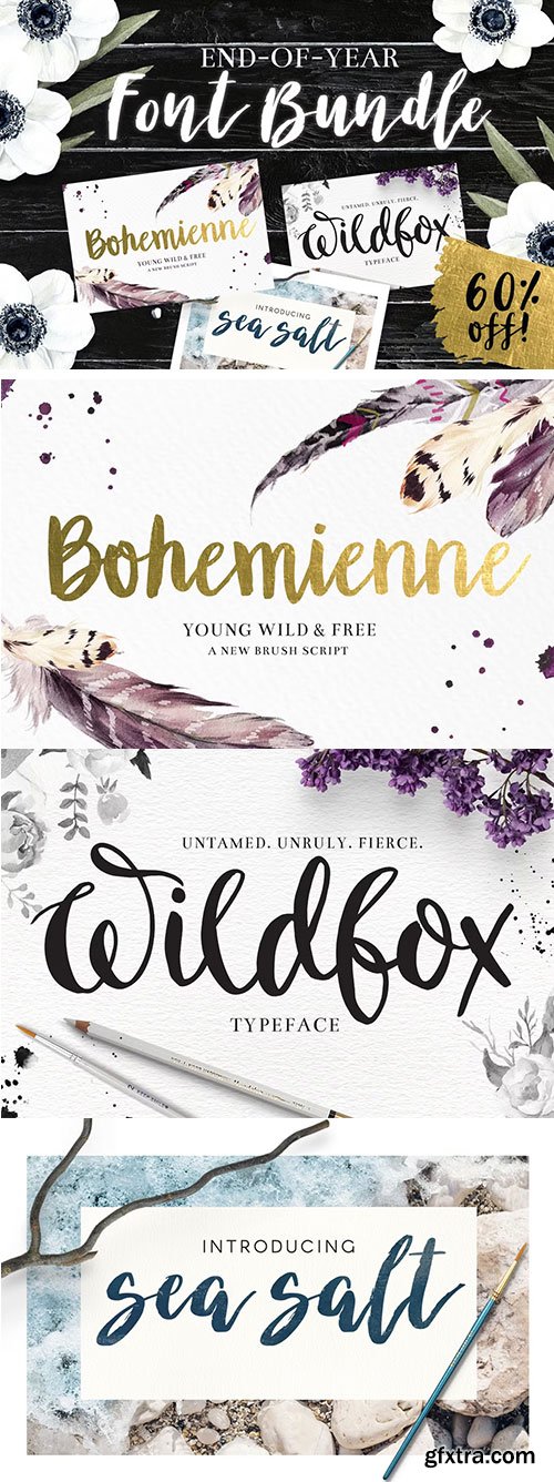 Trible Brush Types 3xOTF