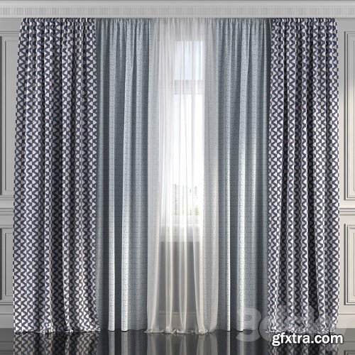 3dsky Pro - Curtains with window 212
