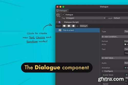 Unity - Dialogue 2 | Game Creator 2 by Catsoft Works v2.5.15