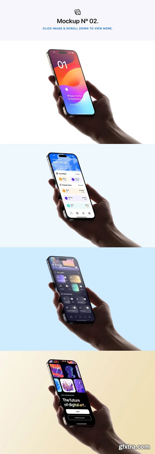 Asylab - 15 iPhone 15 Pro In Hand Mockups Asylab - 15 iPhone 15 Pro In Hand Mockups