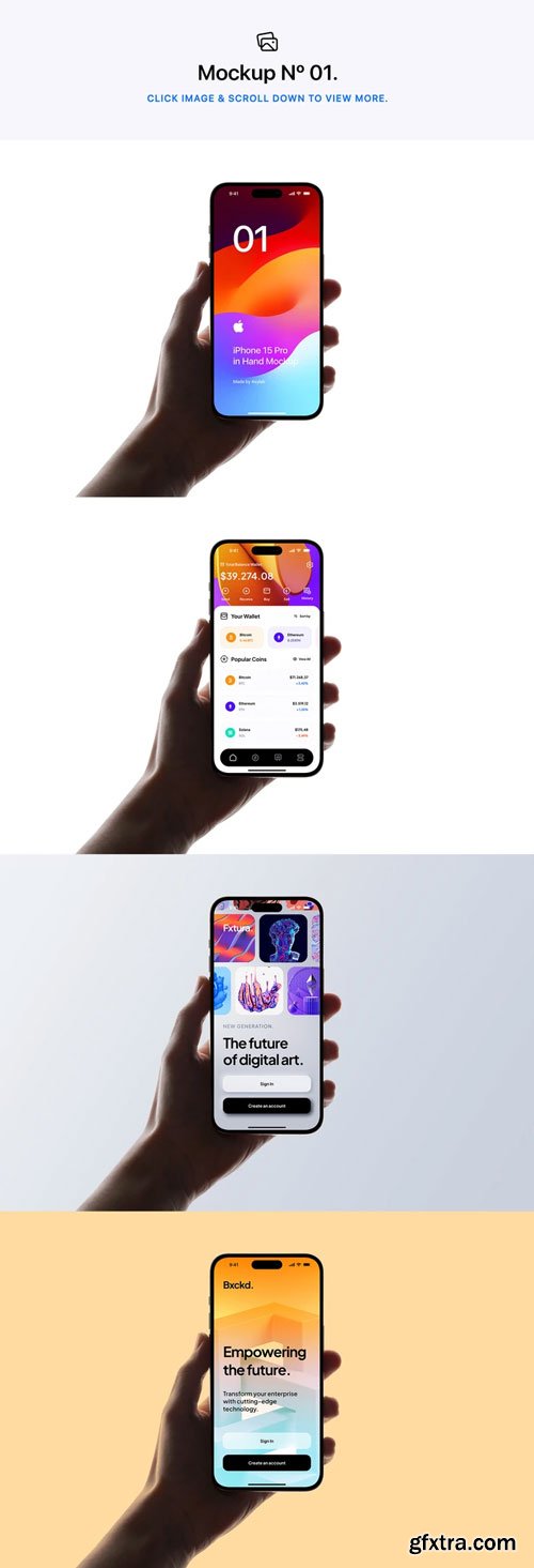 Asylab - 15 iPhone 15 Pro In Hand Mockups Asylab - 15 iPhone 15 Pro In Hand Mockups
