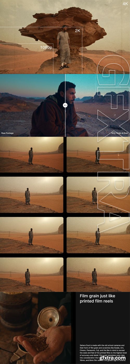 Pixflow - Sahara Dust - 17 Film Grain and Film Scratch