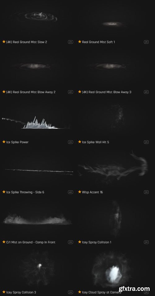 ProductionCrate - Magic Powers Frost Fx - 110 4K VFX Items
