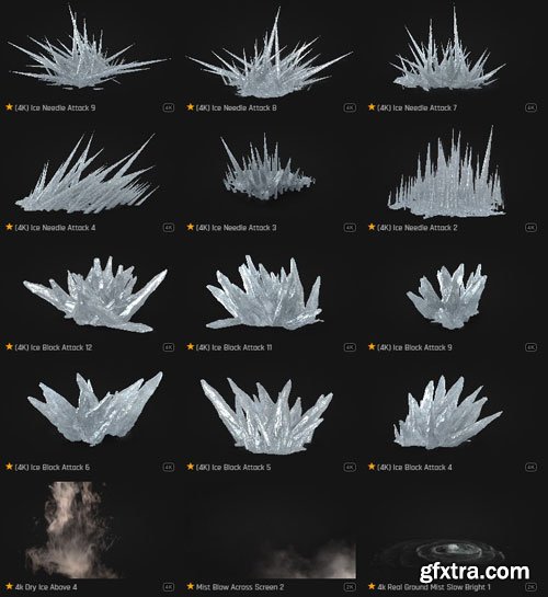 ProductionCrate - Magic Powers Frost Fx - 110 4K VFX Items