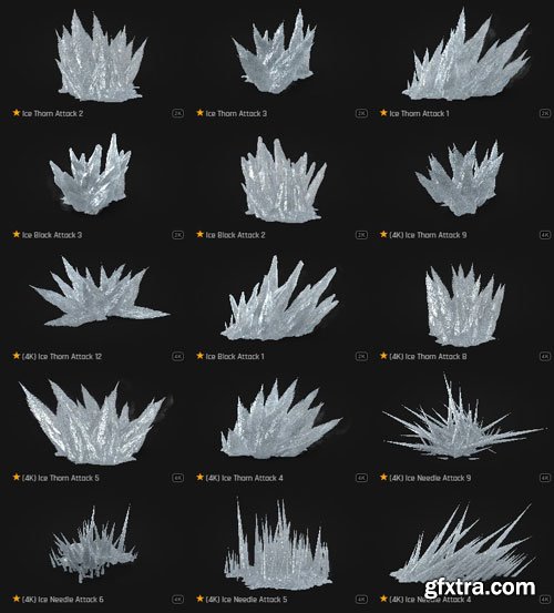 ProductionCrate - Magic Powers Frost Fx - 110 4K VFX Items