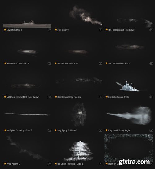 ProductionCrate - Magic Powers Frost Fx - 110 4K VFX Items