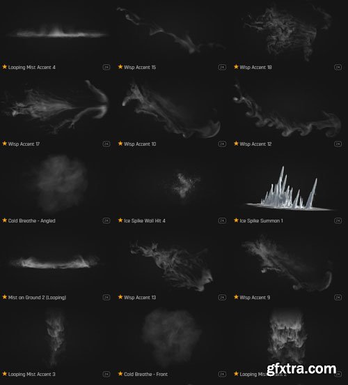 ProductionCrate - Magic Powers Frost Fx - 110 4K VFX Items