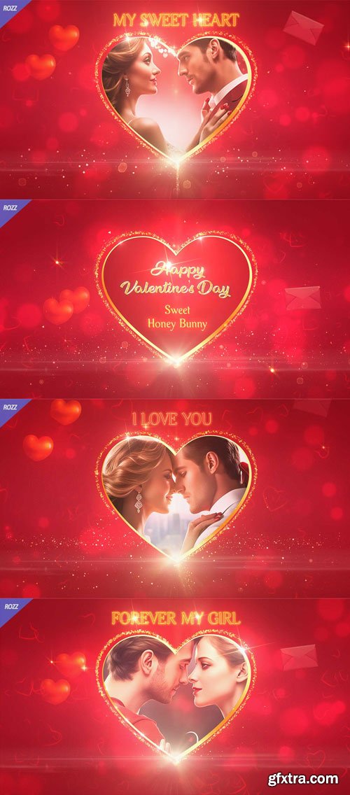 Videohive - Valentine Lovely Heart Opener Photo Reveal - 56402652 Videohive - Valentine Lovely Heart Opener Photo Reveal - 56402652