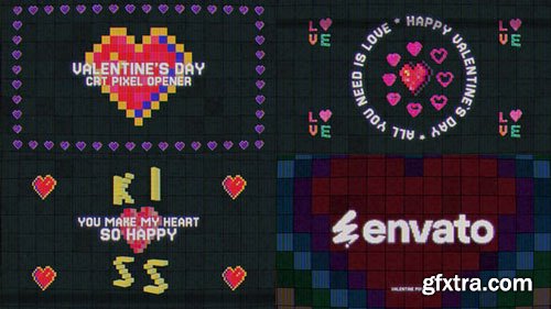 Videohive - CRT Valentines Day Pixel Opener - 56419006 Videohive - CRT Valentines Day Pixel Opener - 56419006