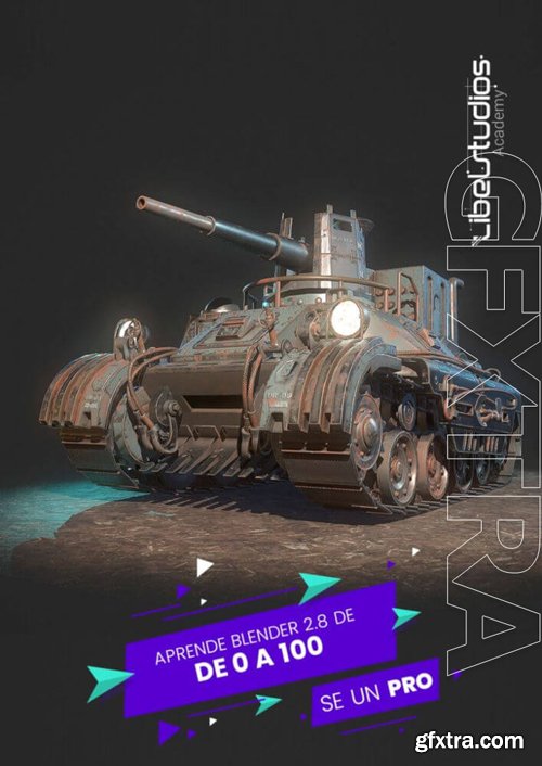 Libel Academy - Tanque en Blender para Videojuegos AAA
