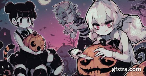 Class101 - Create Cute with a Touch of Dark Anime Illustrations