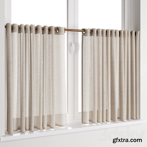 3dsky Pro - Curtain 54/ Short curtains on rings