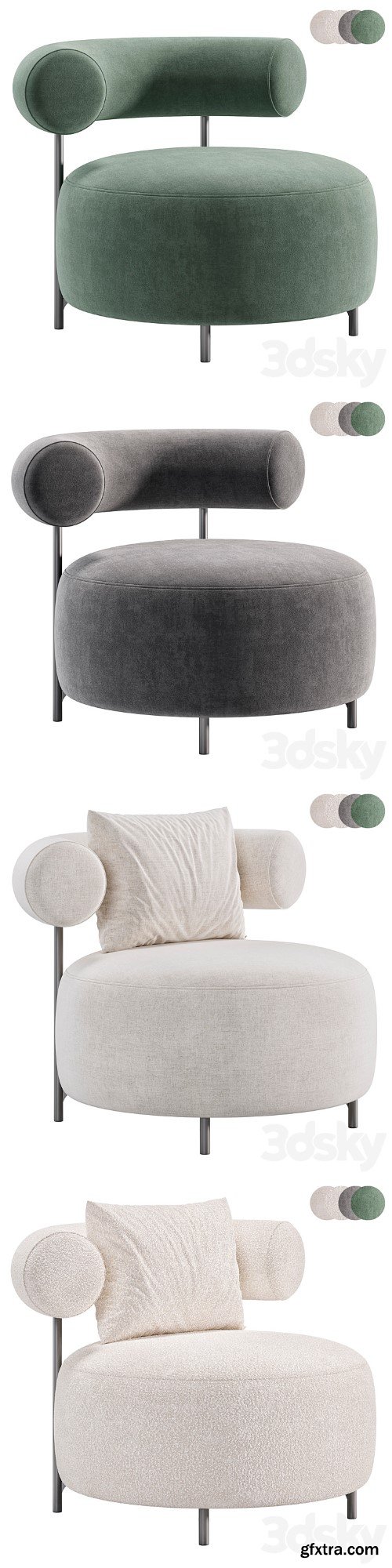 3dsky Pro - Bon bon armchair