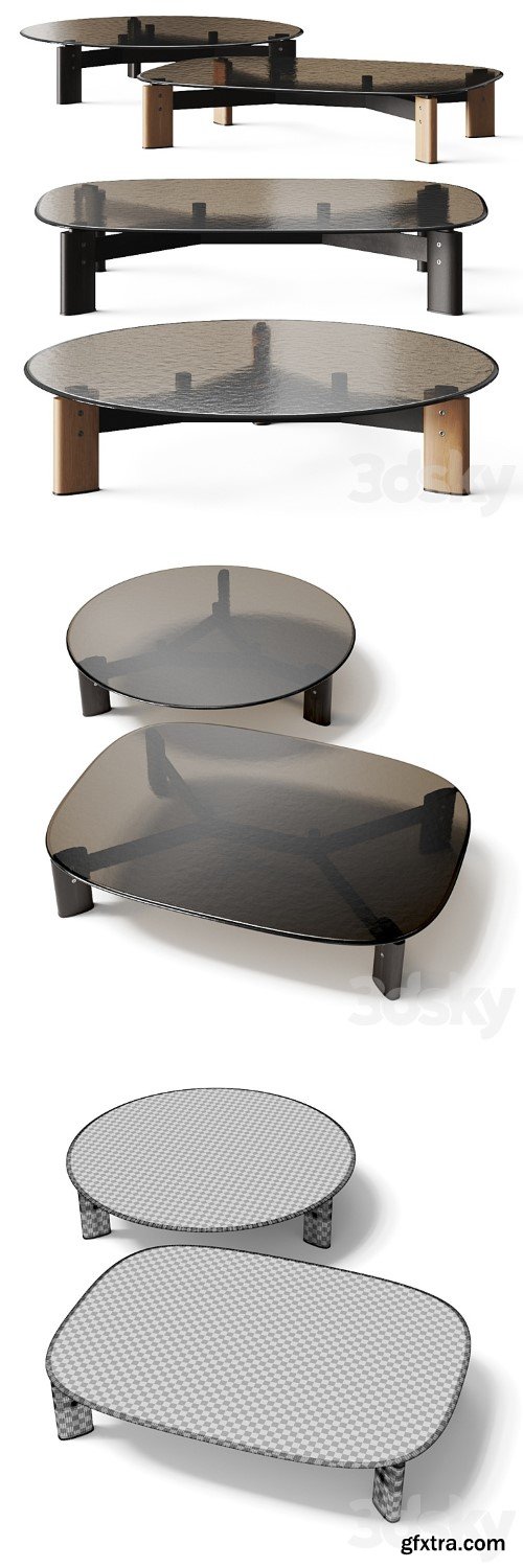 3dsky Pro - Poliform Ketch Coffee Tables