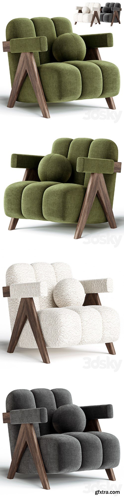 3dsky Pro - KARMAN Armchair by ARTIPIECES