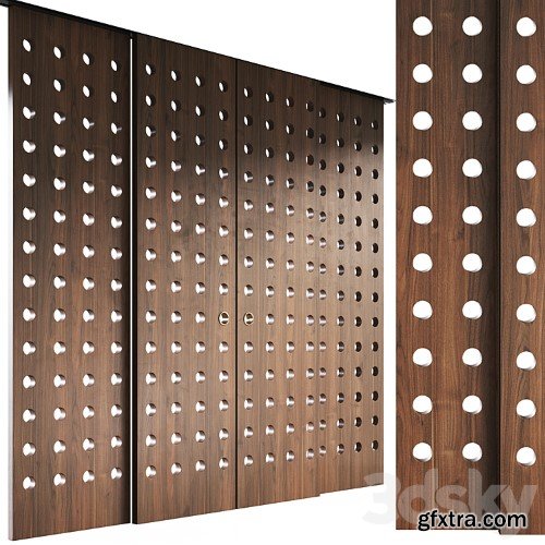 3dsky Pro - Decorative sliding partition Mobius