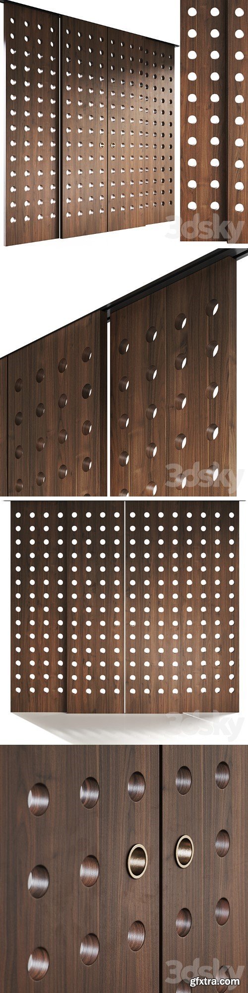 3dsky Pro - Decorative sliding partition Mobius