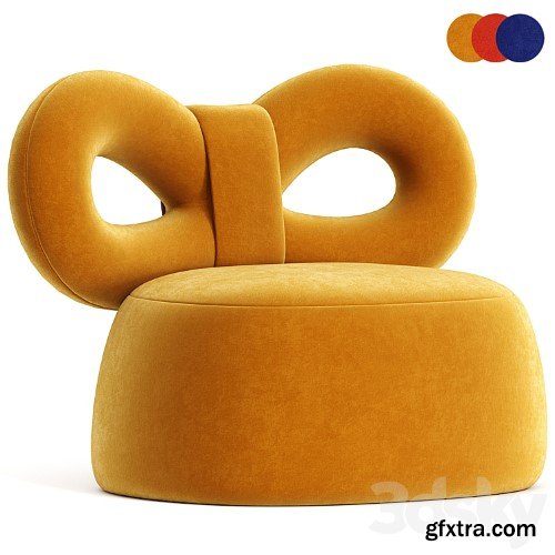 3dsky Pro - RIBBON | Armchair By Qeeboo design Nika Zupanc