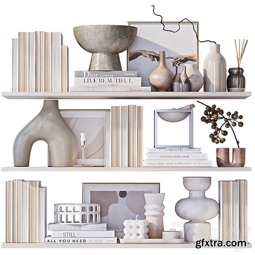 3dsky Pro - Shelves with decor
