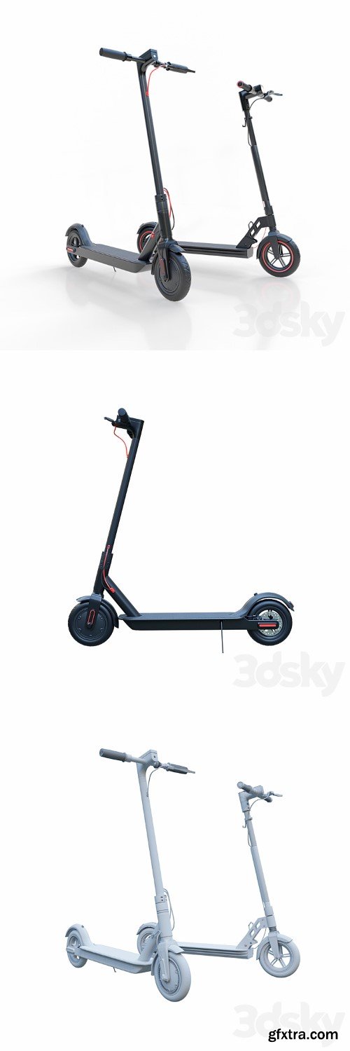 3dsky Pro - Set of electric scooters (Xiaomi Mijia Scooter, Unicool Foldable)