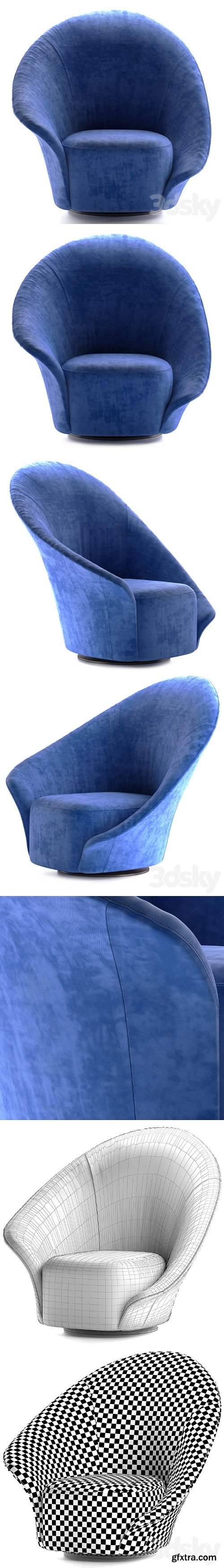 3dsky Pro - Flou Lilia armchair