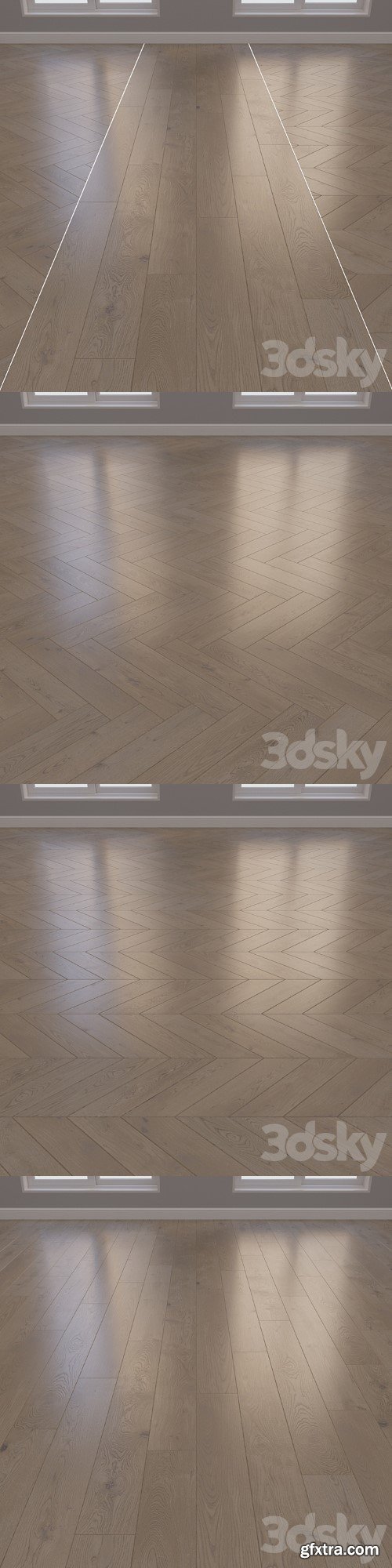 3dsky Pro - Parquet board Kraft herringbone, chevron and linear layout 17