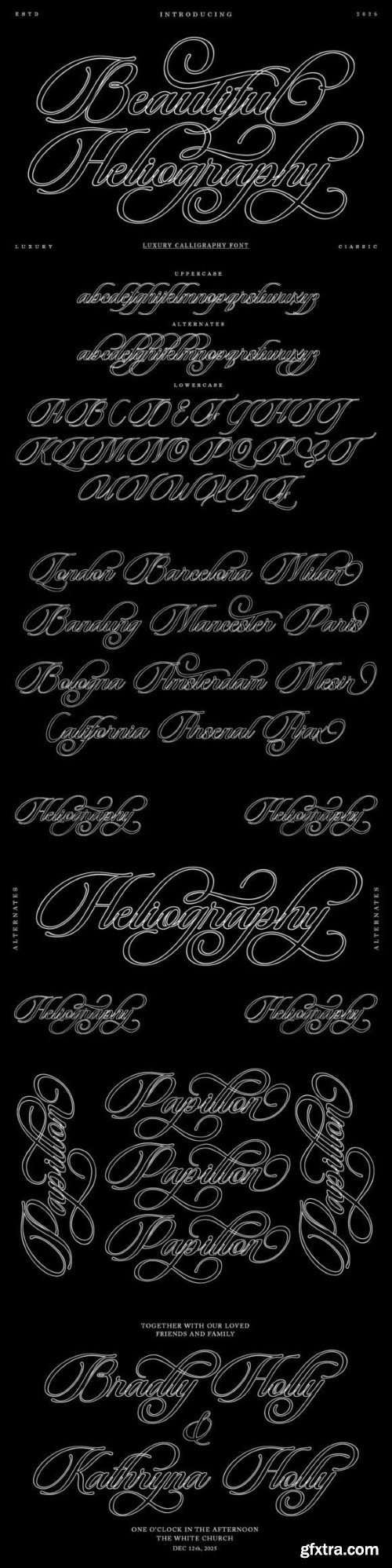 Beautiful Heliography Font