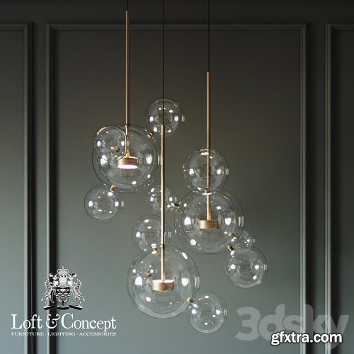 3dsky Pro - Suspension lamps giopato & coombes bolle bls 14c chandelier