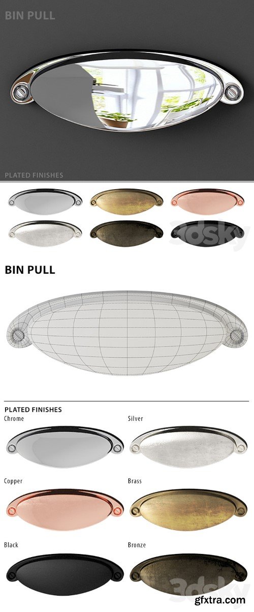 3dsky Pro - Furniture handle Nanz N 8682