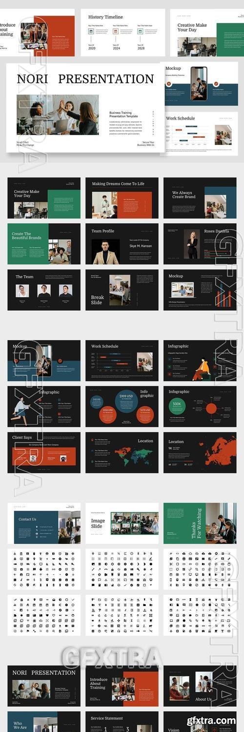 Nori : Business Training Powerpoint Templates YTWJUQ9