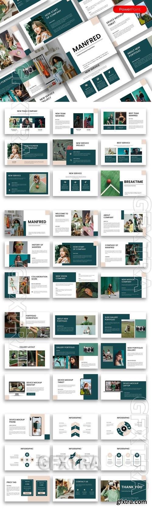 Manfred - Creative Business PowerPoint Template L338EAG Manfred - Creative Business PowerPoint Template L338EAG