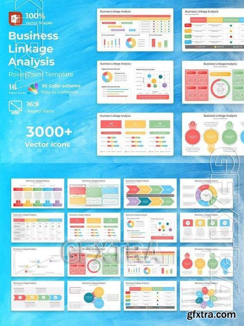 Business Linkage Analysis PowerPoint Template A5B9V8H