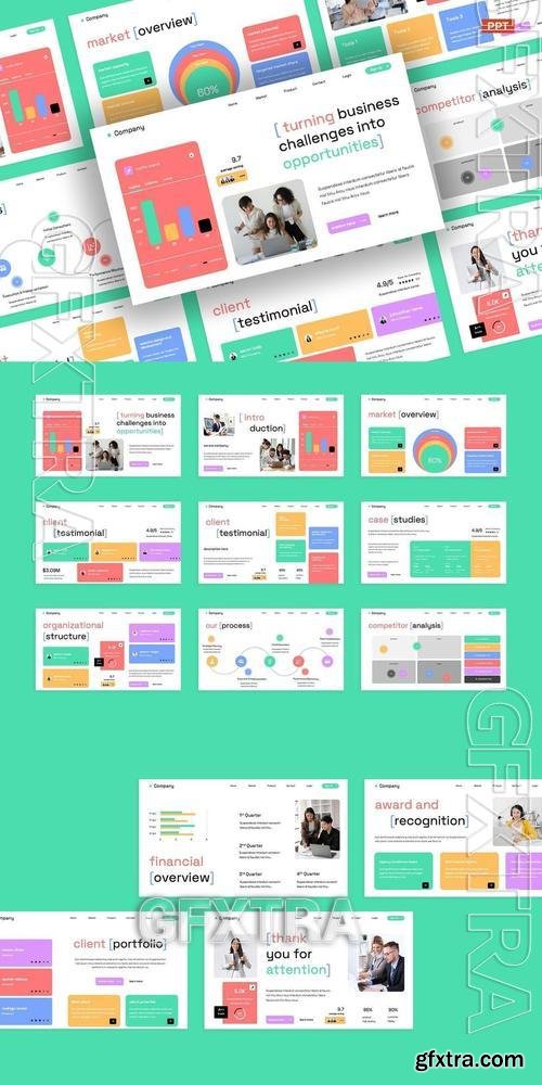 Rose Green Colorful Business Agency Pitch Deck D7LZ92M