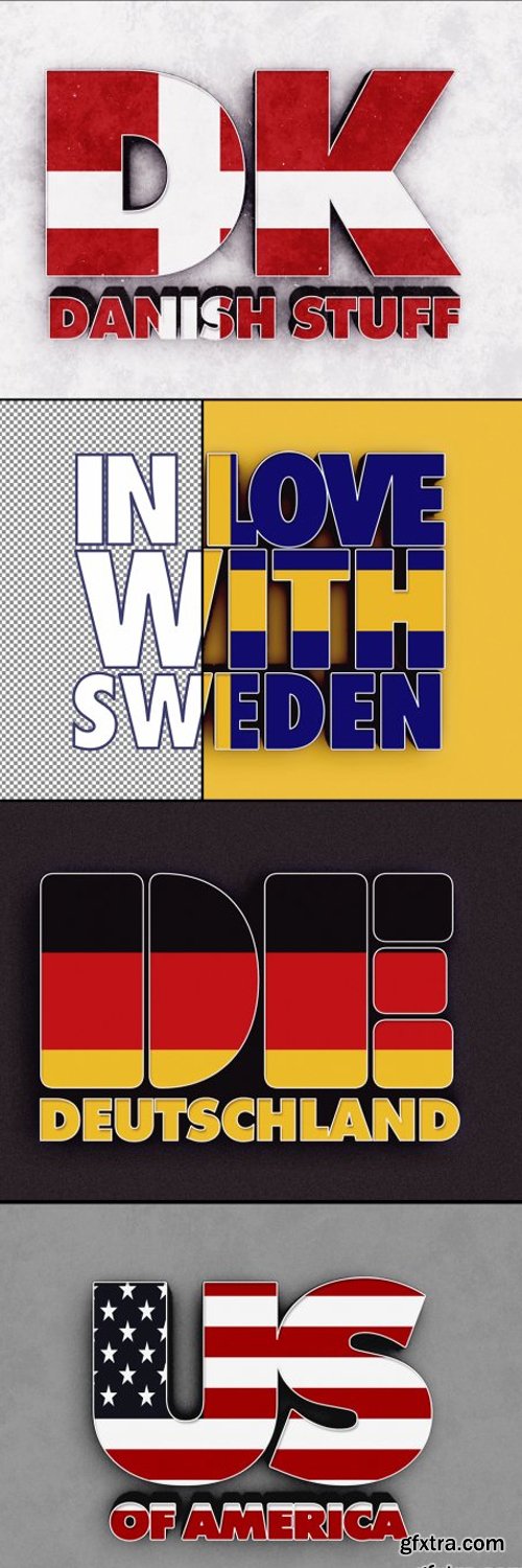 3D Flag Text Effect - 383918384