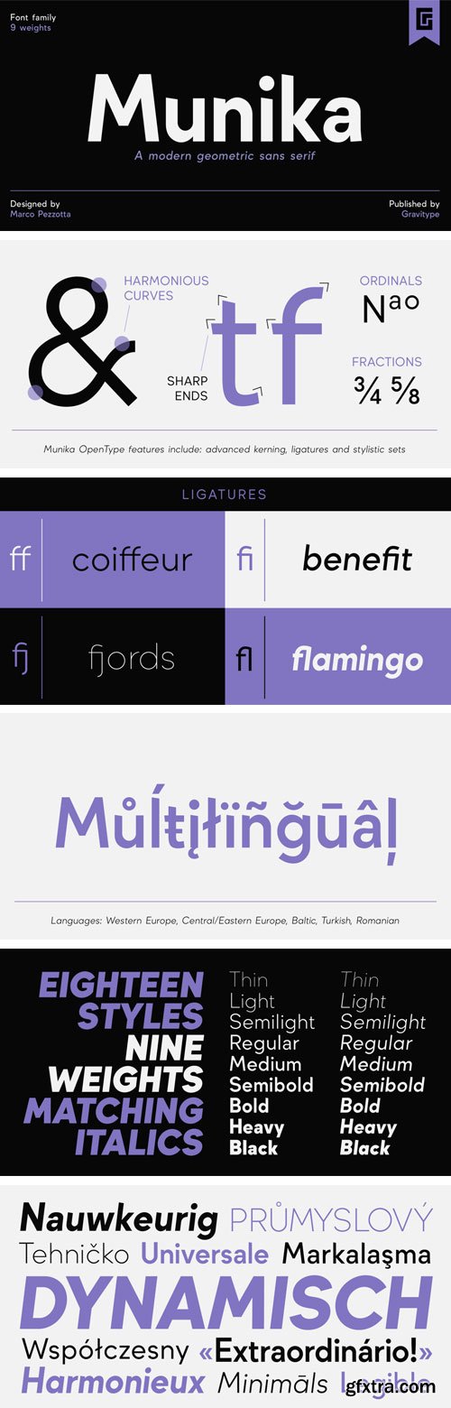 Myfonts - Munika Font Family