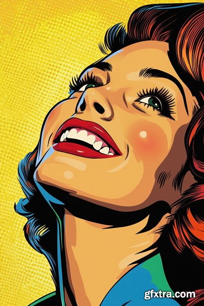 Vintage Style Illustrations of Pretty Womans in 1950's II, 37xJPG