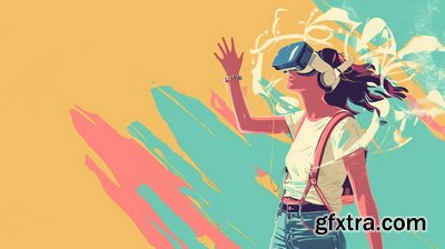 Vintage Style Illustrations of Pretty Womans in 1950's II, 37xJPG