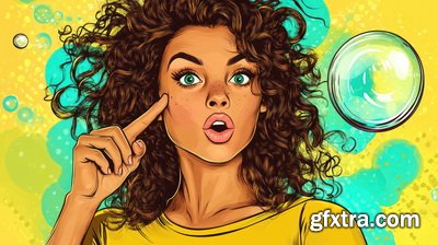 Vintage Style Illustrations of Pretty Womans in 1950's II, 37xJPG