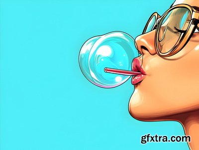 Vintage Style Illustrations of Pretty Womans in 1950's II, 37xJPG