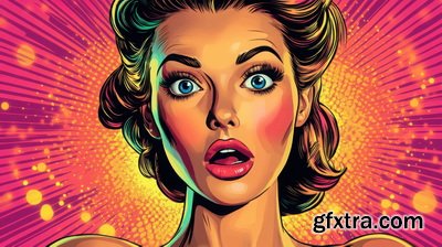 Vintage Style Illustrations of Pretty Womans in 1950's II, 37xJPG