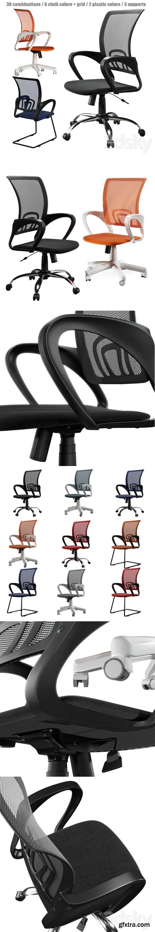 3dsky Pro - Chair office CHAIRMAN 696