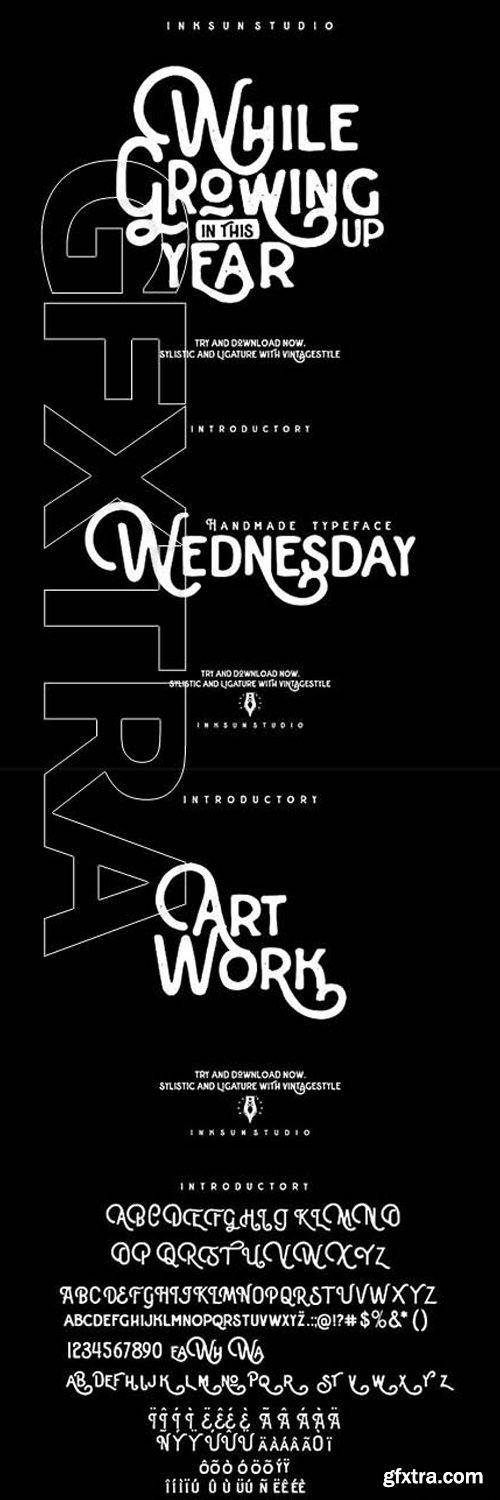CreativeMarket - Wednesday Typeface - 2286980